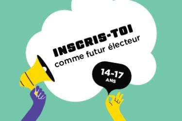 Inscris-toi comme futur électeur. 14-17 ans
